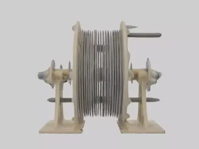 Ropepulley Model Low-poly 3D model