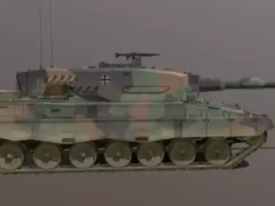 Modern Military Battle Tank  Detailed 3D Model Free 3D model