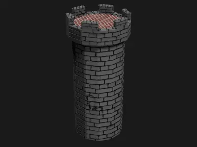3D Castle Asserts Free 3D model