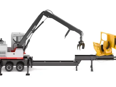 Prentice 410ex Knuckleboom Loader 3D model