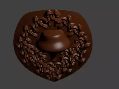 Wooden item for interior decoration 3D model