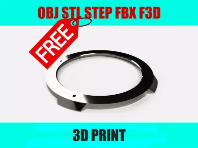 3D Model of Speaker Cover  Speaker Ring Accessory Audio System Free 3D print model