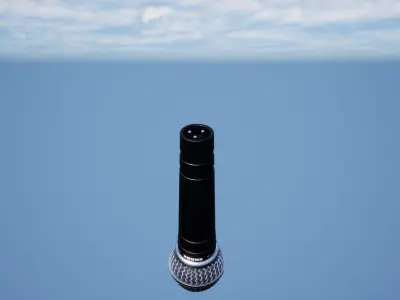 High Quality Studio Microphone - Share SM58 3D model