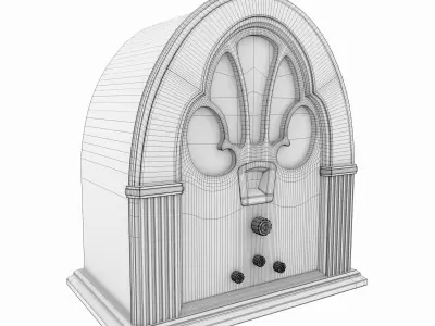 Antique Radio 3D model