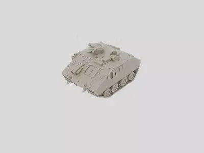 Tracked Armored Command Post Vehicle for 3D print 3D model