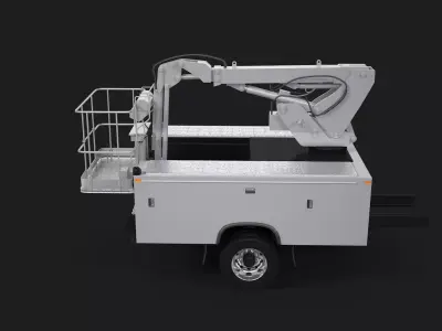 Crane Truck Body Shell 3D model