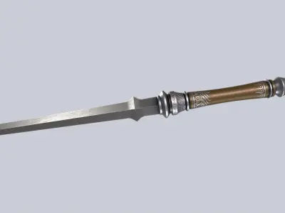 Dagger Low-poly 3D model purchase