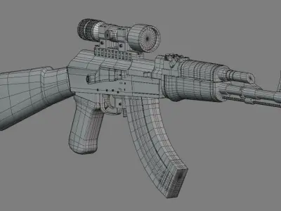 AK47 Kalashnikov 3D model
