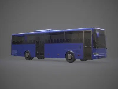 City Bus Game Ready Low-poly 3D model