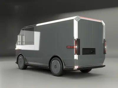 Canoo MPDV Low-poly 3D model