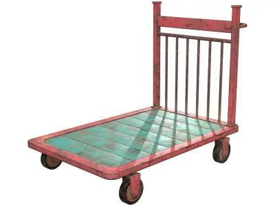 Cart 2 Low-poly 3D model
