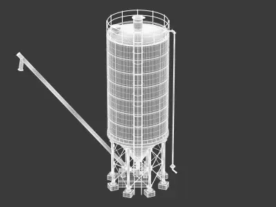Cement Silo 3D model