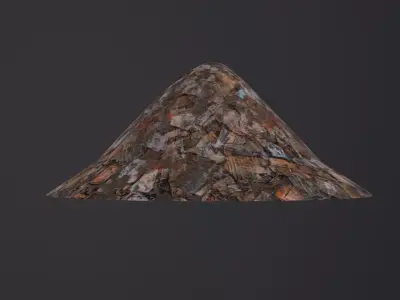 Garbage Pile 3D Model Low-poly 3D model