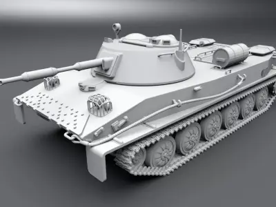 PT76 Scale model 3D print model