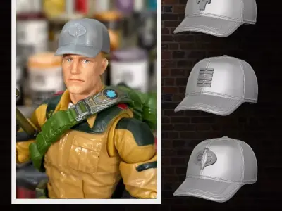 Cap Collection 3D printable files for Action Figures 3D print model
