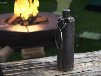 Vintage Flint Lighter 3D model