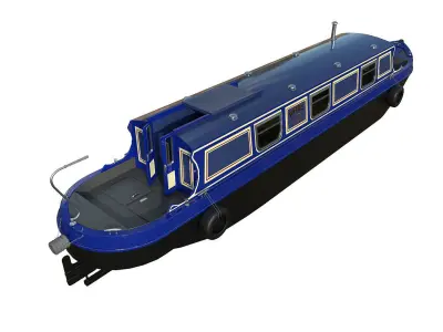 Narrowboats collection boat 3D model