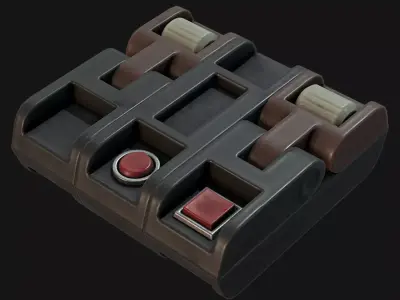 Scifi Panel Kitbash Prop Free 3D model