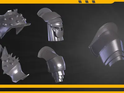 25 Shoulder Base mesh Low-poly 3D model