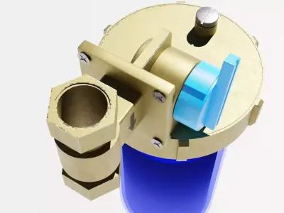 Boiler Filter 3D comleted of textures and PBR materials  Low-poly 3D model