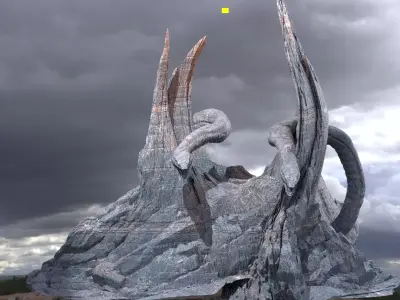 Hades Drake Mountain 2  3D model