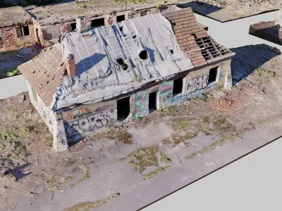 Abandoned-Soviet-Base-Kitbash 3D model