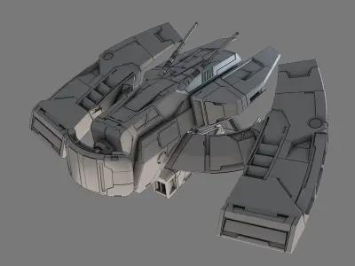 Drone spaceship 3D model purchase