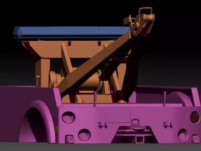 24th scale Tow Bed for 3D Printing 3D print model
