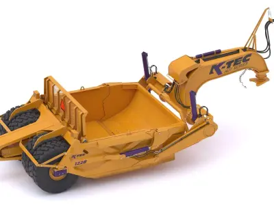 K-Tec ADT Articulated Dump Truck Scrapers 1228 3D model