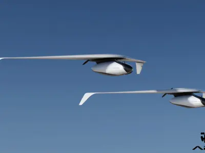 ARKTURIAN UAV Low-poly 3D model