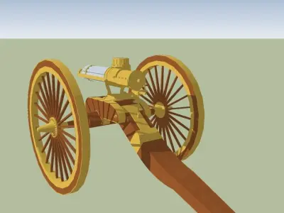GATLING GUN 3D model shop