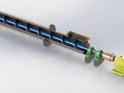 Screw Conveyor Free 3D model