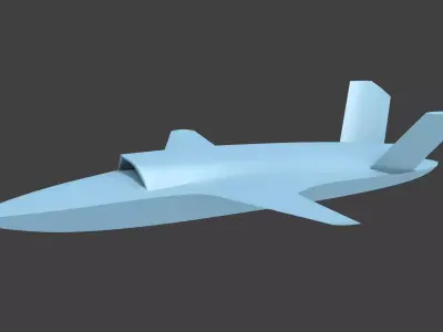 XQ-58a 3D print model