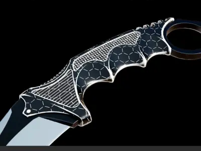 Karambit knife Free low-poly 3D model buy