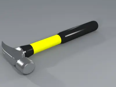 Hammer Low-poly 3D model order