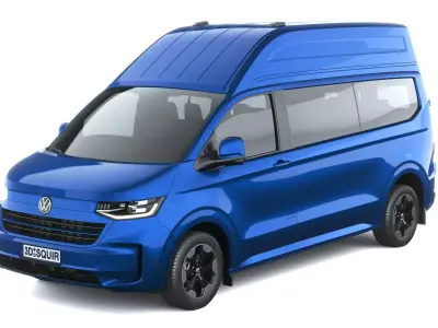 Volkswagen Transporter T7 caravelle L2H2 2025 3D model