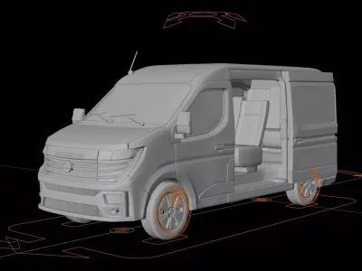 Nissan Interstar Passenger Van 3D model