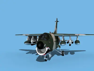 Chance Vought A-7E Corsair II V02 USAF 3D model