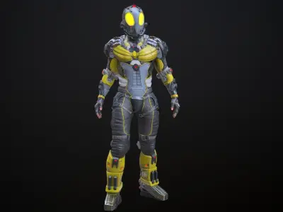 Sci-fi Character 3 Low-poly 3D model