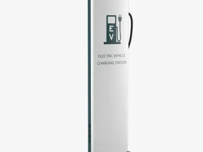 Electric Vehicle Charging Station 2 3D model