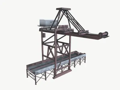 Ore Crane Low-poly 3D model
