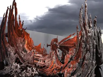 Underworld Scull waves   3D model