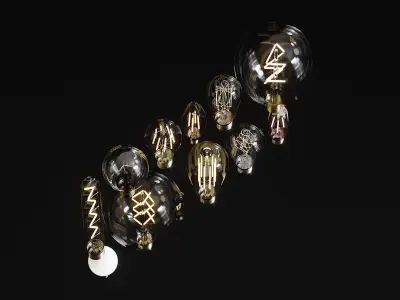 Bulbs Collection 3D model