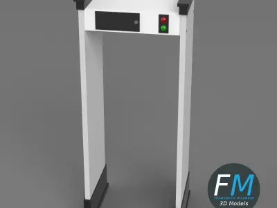 Airport metal detector 3D model
