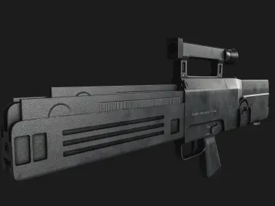 G11 Assault Rifle Low-poly 3D model