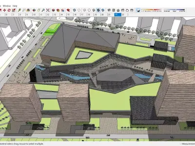 Sketchup Commercial Complex 143 3D model