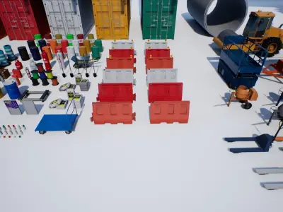 TMPC - Construction UE4 Low-poly 3D model