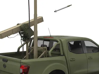 Nissan Navarra Vampire C-UAS 2023 3D model