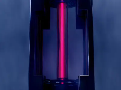 Sci-Fi Tube 3D model