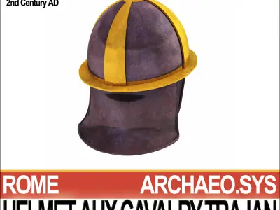 Roman Auxiliary Cavalry Helmet Trajan 3D model